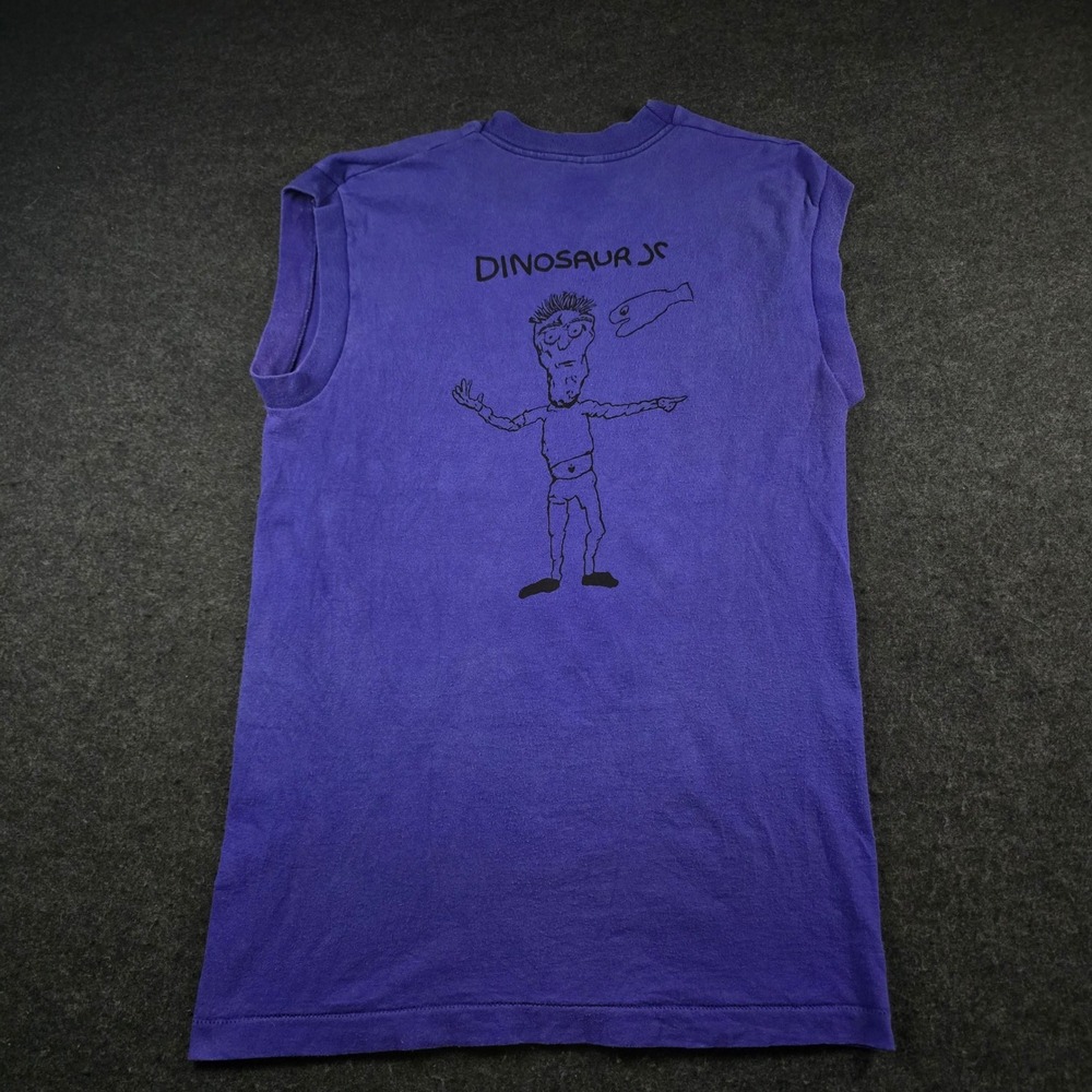 Vtg Dinosaur Jr Purple Pocket Muscle Tank Top Single Stitch Made in USA Men's M